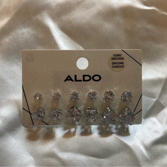 ALDO Heart Shaped Stud Set (cubic zirconia) - Picture 1 of 4